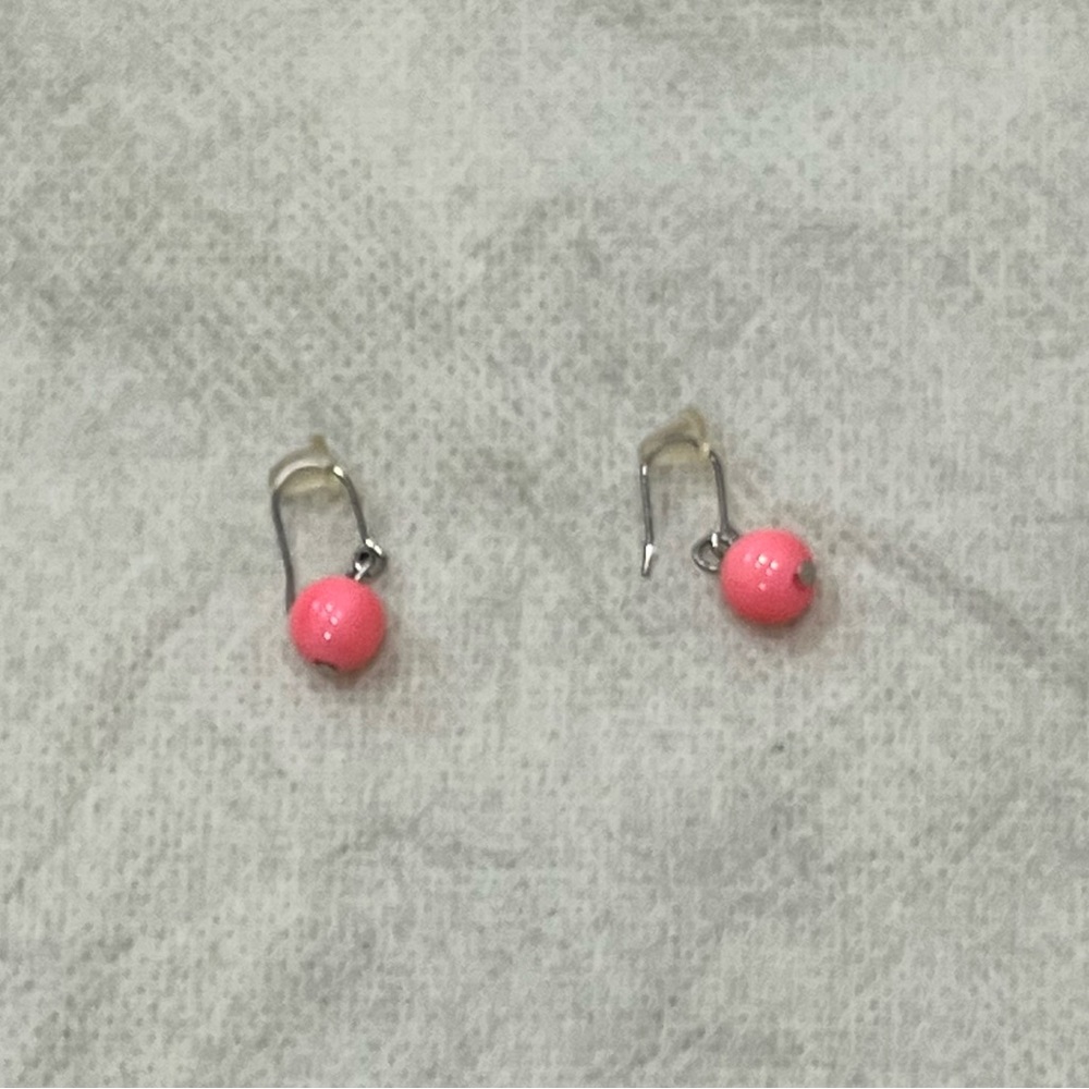 Pink Pearl Earrings